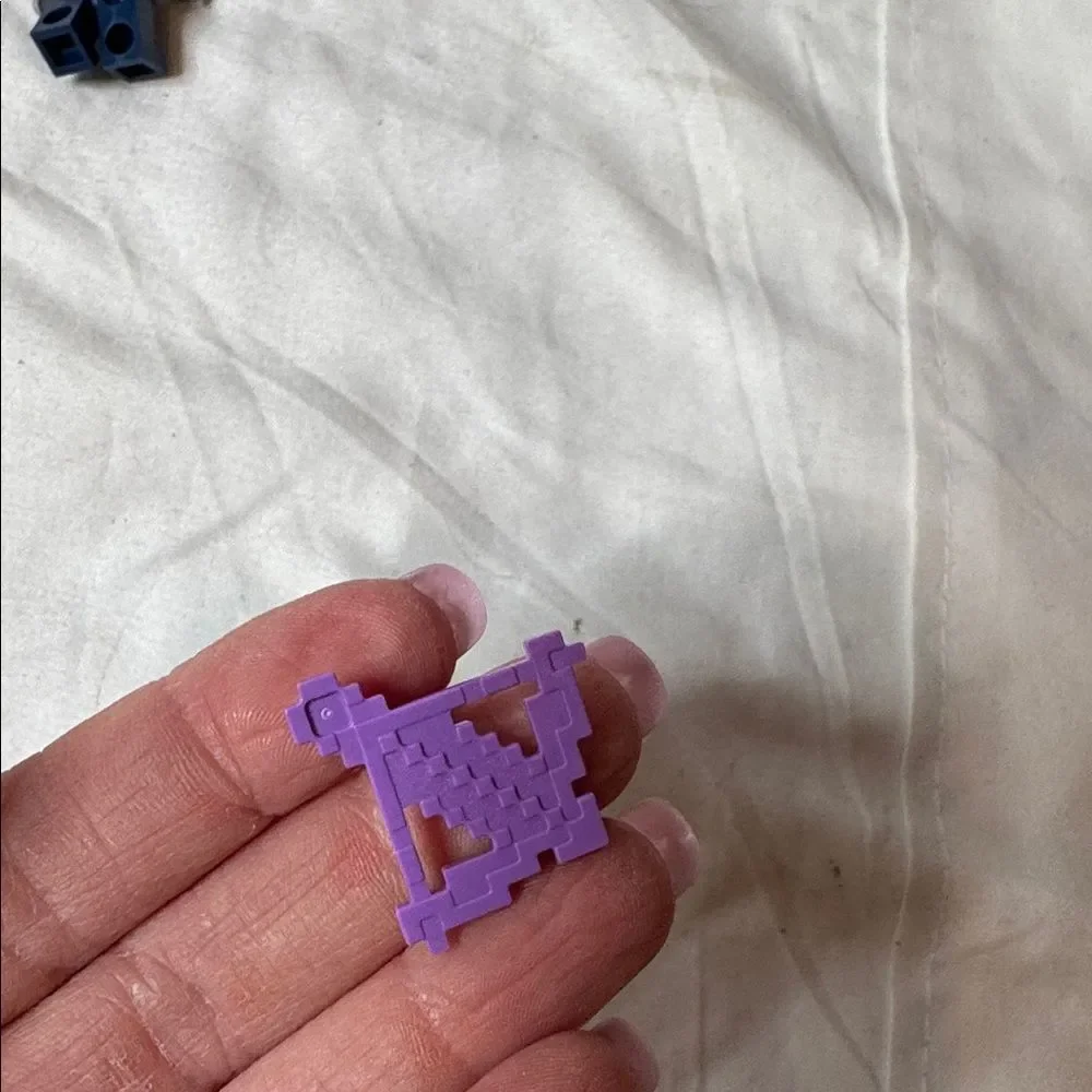 Set‎ of Four Lego Minecraft Miniature Figures with Accessories.
